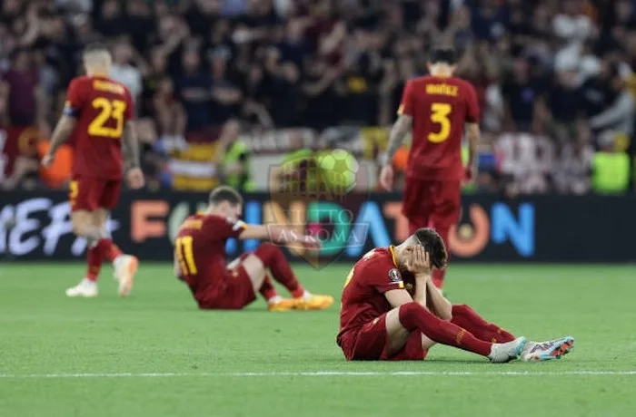 El Shaarawy Dekuso fine partita Siviglia-Roma 31052023