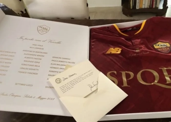 Di Bartolomei Roma omaggia moglie