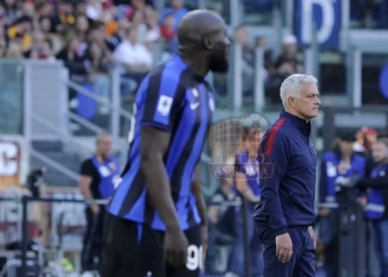 Mourinho e Lukaku Roma-Inter