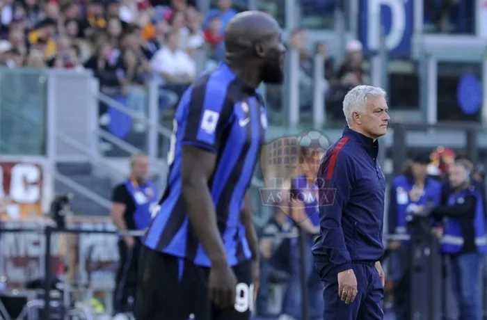 Mourinho e Lukaku Roma-Inter