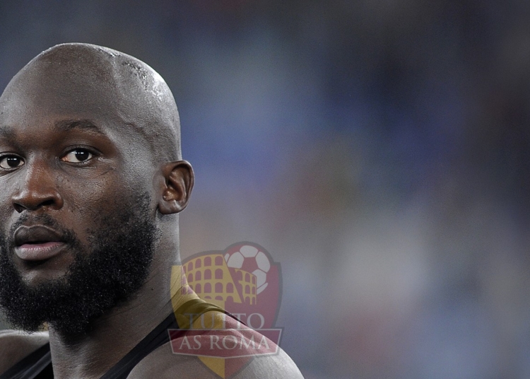 Lukaku Canottiera nera Roma-Slavia Praga 261023