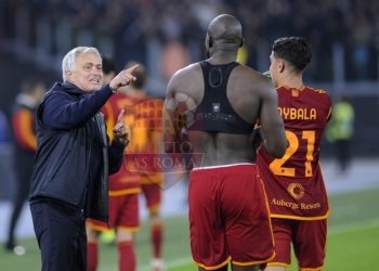 Mourinho, Lukaku e Dybala Roma-Lecce 2 05112023