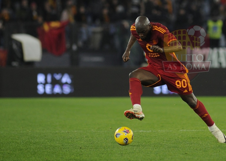 Lukaku Azione Roma-Cremonese Coppa Italia 03012024