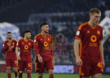 Pellegrini-Deluso con Kristensen El-Shaarawy e Spinazzola Lazio-Roma Coppa-Italia 10012024