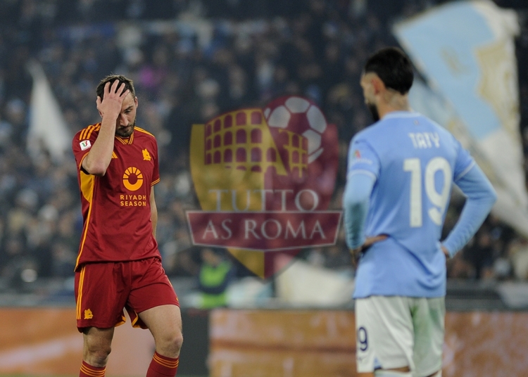 Cristante Azione Lazio-Roma Coppa Italia 10012024