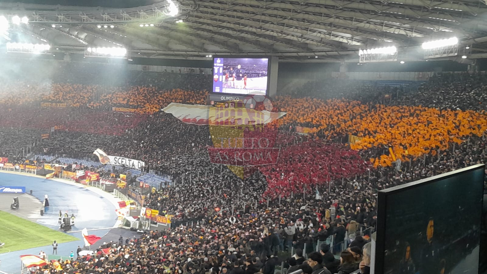 Scenografia Lazio-Roma Coppa Italia 10012024