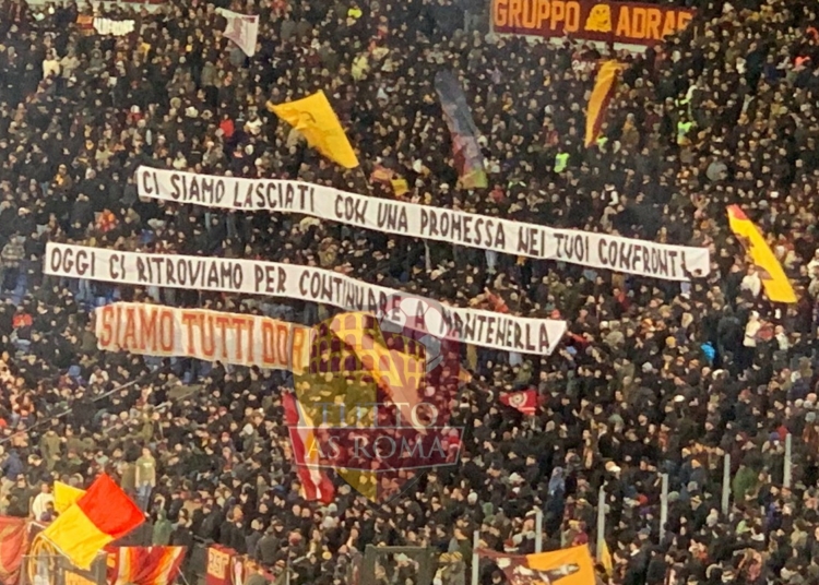 Striscione De Rossi Promessa