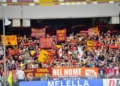 Tifosi romanisti Salernitana-Roma 14082022