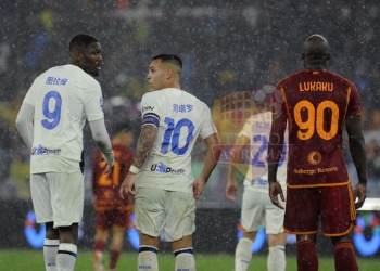 Lukaku, Lautaro e Thuram Azione Roma-Inter 10022024