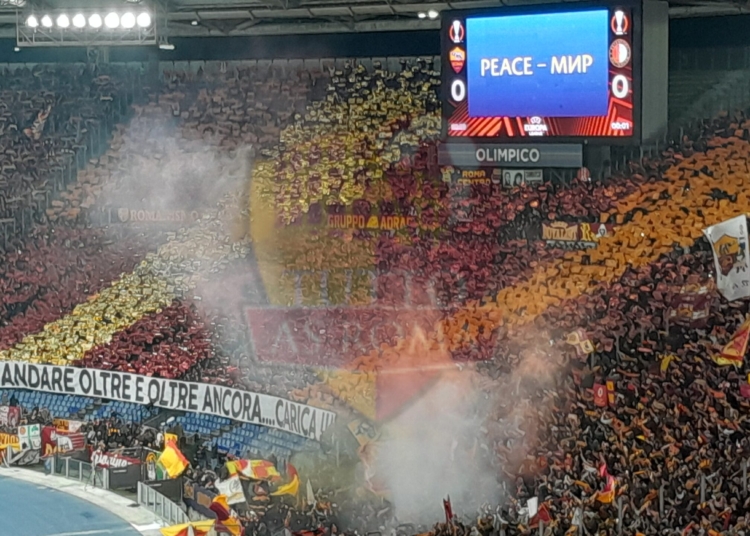 Scenografia Curva Sud Roma-Feyenoord 22022024