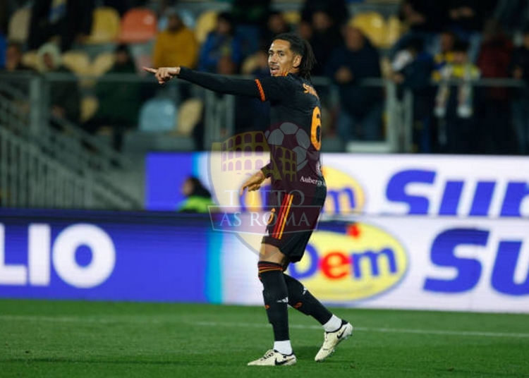 Smalling Azione Frosinone-Roma 18022024