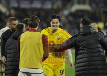 Svilar Felice fine partita Fiorentina-Roma 10032024