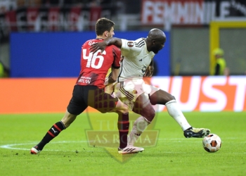 Lukaku Azione Milan-Roma 11042024