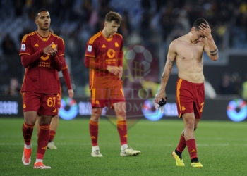 Joao Costa, Llorente e Dybala Delusione fine partita Roma-Bologna 21042024