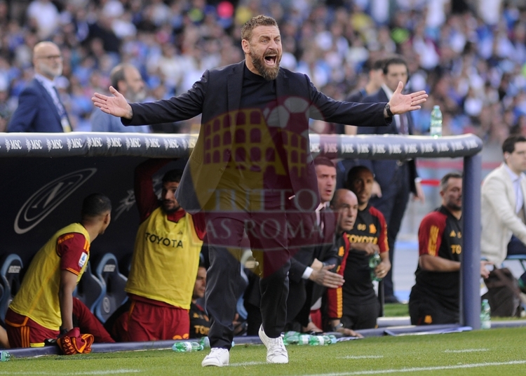 De Rossi Panchina urla Napoli-Roma 28042024