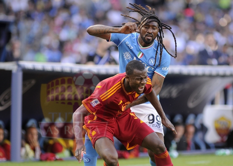 N'Dicka e Anguissa Azione fallo Napoli-Roma 28042024