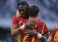 Abraham Esulta gol abbraccio con Dybala Napoli-Roma 28042024