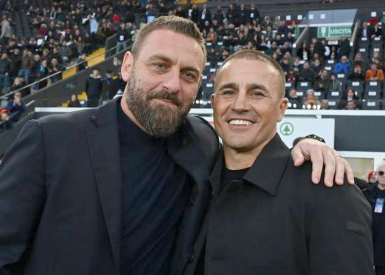 De Rossi e Cannavaro Panchina Udinese-Roma