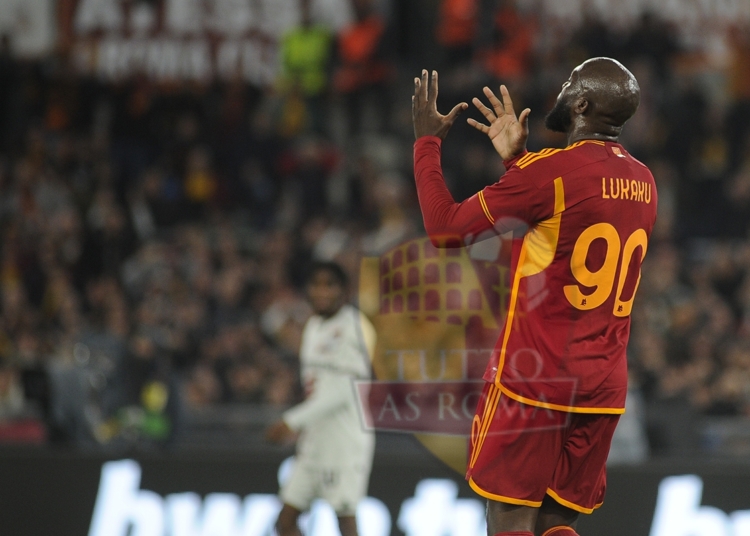 Lukaku Azione Roma-Bayer Leverkusen 02052024