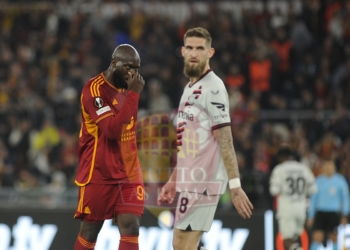 Lukaku Azione Roma-Bayer Leverkusen 02052024