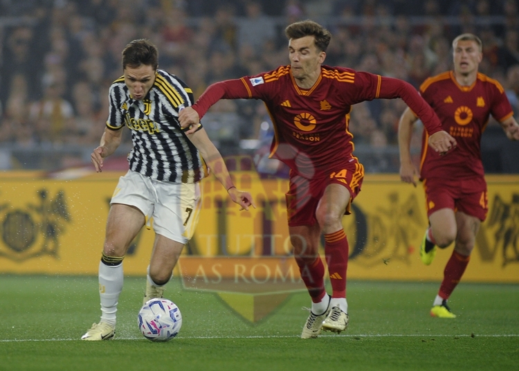 Llorente e Chiesa Azione Roma-Juventus 05052024