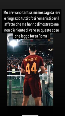 Storia Instagram Manolas