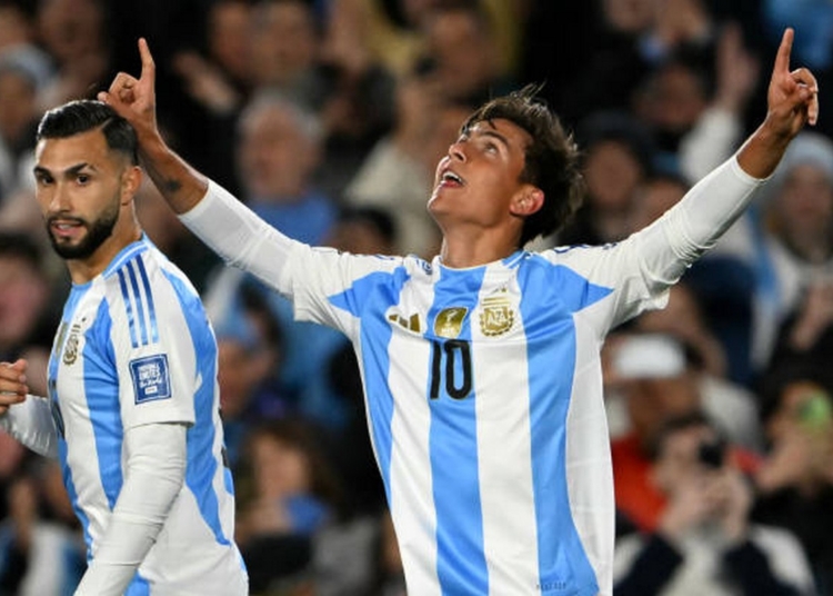 Dybala Esulta gol Argentina-Cile 3 06092024