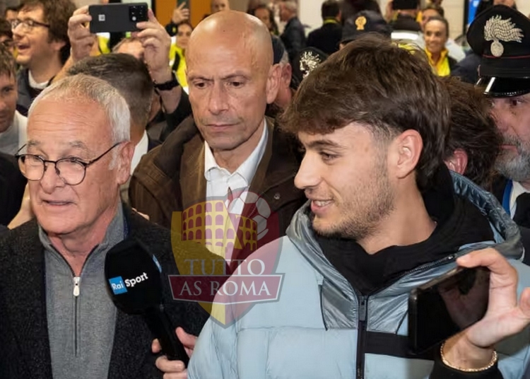 Cobolli e Ranieri Aeroporto Fiumicino arrivo 13112024