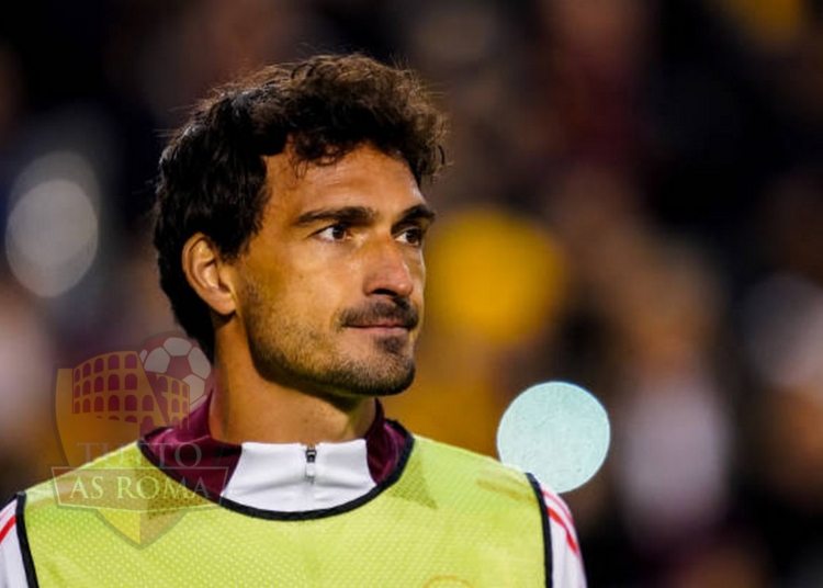 Hummels Deluso riscaldamento R. Union SG-Roma