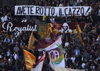 Curva Sud Contestazione Roma-Bologna 10112024