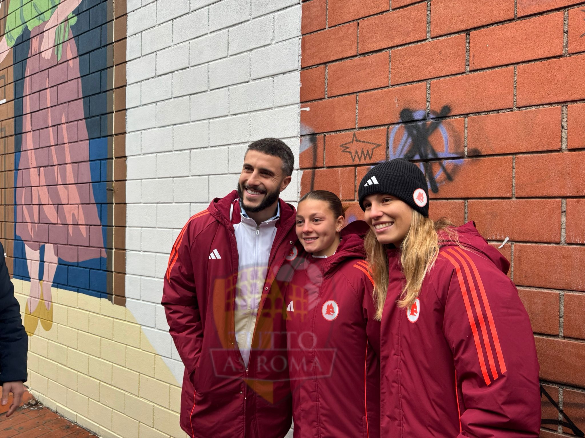 Hermoso, Zappettini e Viesti durante l'evento per la Giornata Internazionale per l'eliminazione della violenza contro le donne