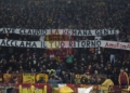 Curva Sud Striscione per Ranieri Roma-Atalanta 02122024