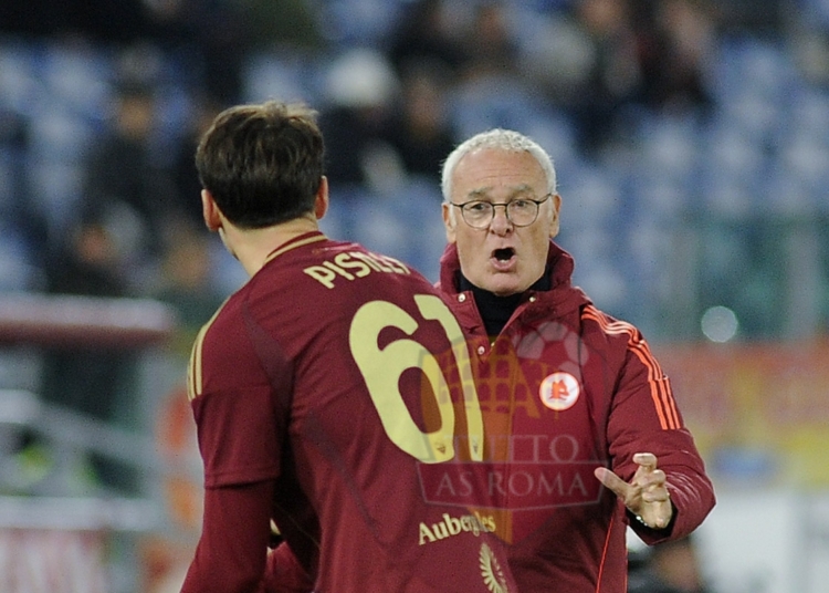 Ranieri e Pisilli discutono panchina Roma-Lecce 07122024