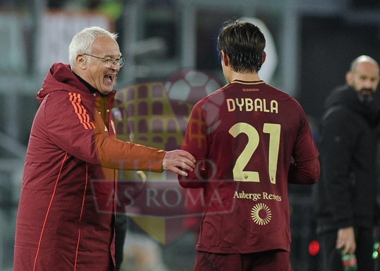 Ranieri e Dybala Panchina sorridono Roma-Lecce 07122024