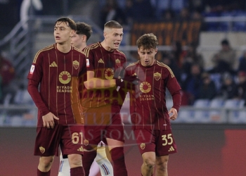 Dovbyk e Baldanzi Esultano gol Roma-Sampdoria 18122024