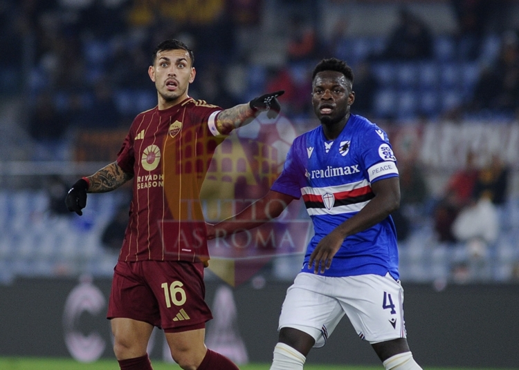 Paredes Azione Roma-Sampdoria 18122024