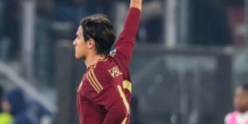 Dybala Esulta col cinque Roma-Lazio 05012025