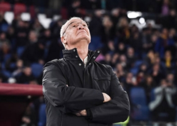 Ranieri Panchina sguarda al cielo Milan-Roma Coppa mItalia 05022025