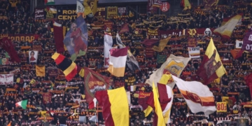 Tifosi romanisti Curva Sud Roma-Porto 20022025