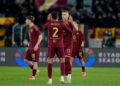 Dovbyk Esulta gol con Rensch Roma-Como 02032025