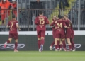 Soulé Esulta con i compagni Empoli-Roma 09032025