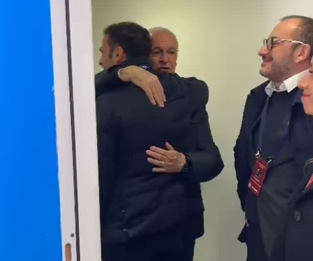 Ranieri e Fabregas Incontro sala conferenze - Roma-Como