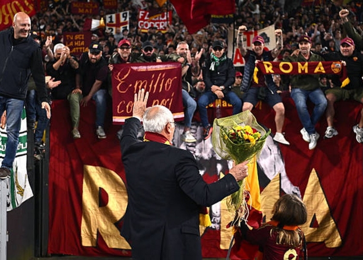 Ranieri Saluta tifosi Roma-Milan 2 18052025