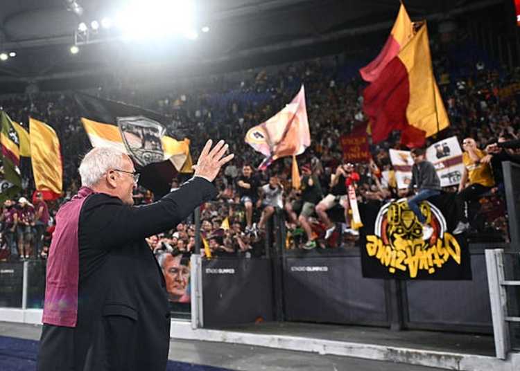 Ranieri Saluta tifosi Roma-Milan 5 18052025
