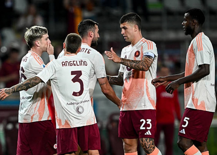 Saelemaekers Esulta gol con i compagni Torin-Roma 25052025