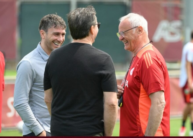 Friedkin, Ghisolfi e Ranieri Allenamento 10052025