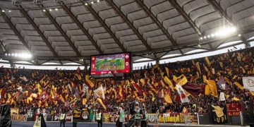 Tifosi Curva Sud Roma-Fiorentina 04052025