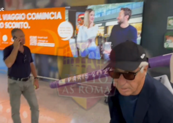 Gasperini Arrivo a Fiumicino 3 04062025