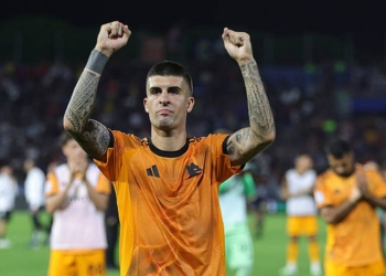 Mancini Esulta vittoria Pisa-Roma 30082025