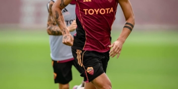 Dybala Allenamento pre Roma-Bologna 2 21082025